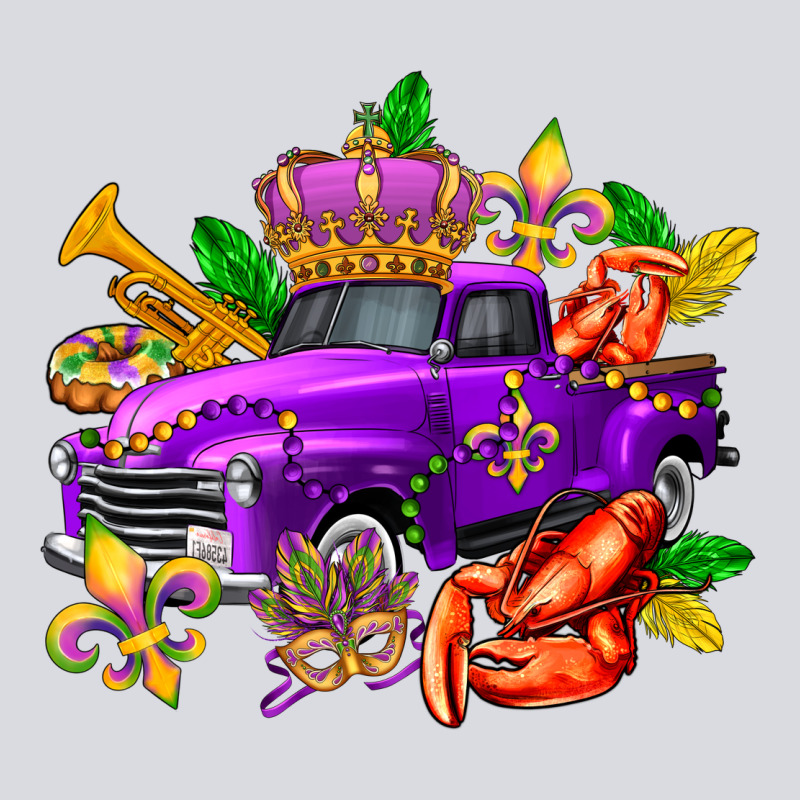 Mardi Gras Truck Olivia Zipper Hoodie by OliviaCreatesArt | Teevron