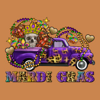 Mardi Gras Skull Truck Heavyweight Hoodie | Teevron