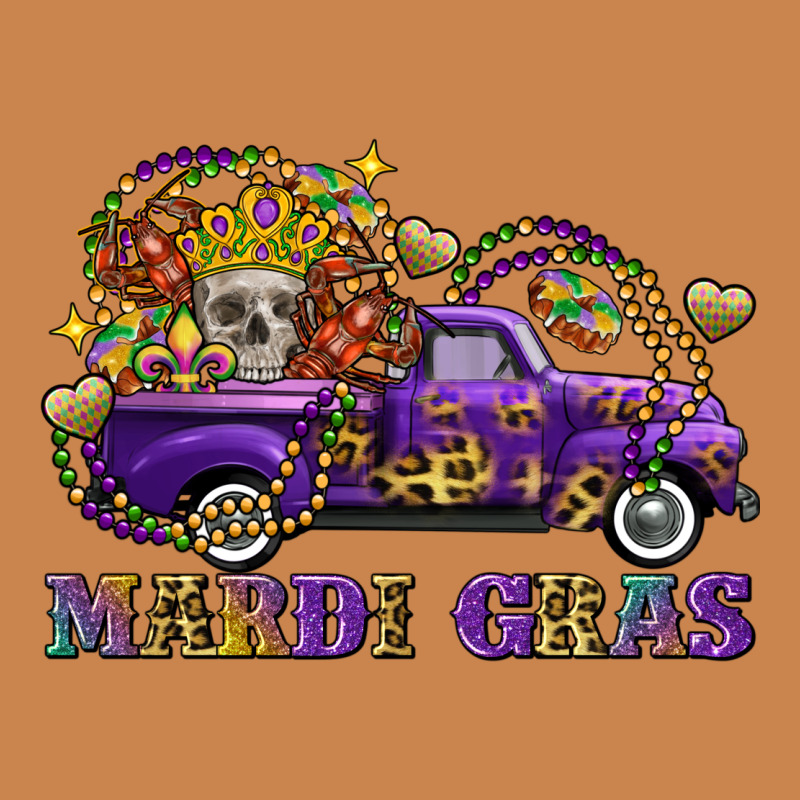 Mardi Gras Skull Truck Heavyweight Hoodie by FaDigitalArtStudio | Teevron