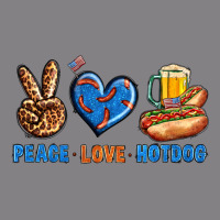 Peace Love Hotdog Heavyweight Hoodie | Teevron