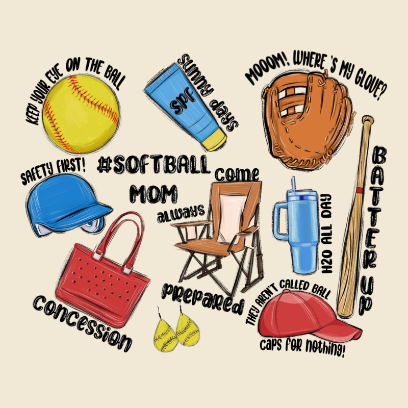 Softball Mom Premium Tee by MaliasSmallBusiness | Teevron