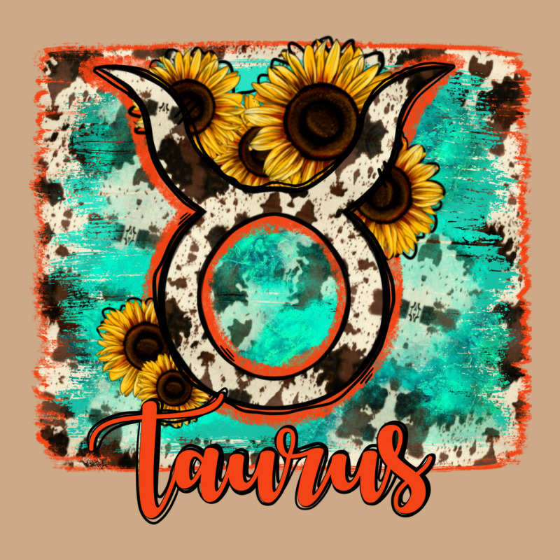Taurus Turquoise Cowhide Vintage Hoodie by RanaPortraitStore | Teevron