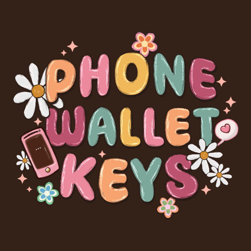 Phone Wallet Keys Heavy Core Tee by MaliasSmallBusiness | Teevron
