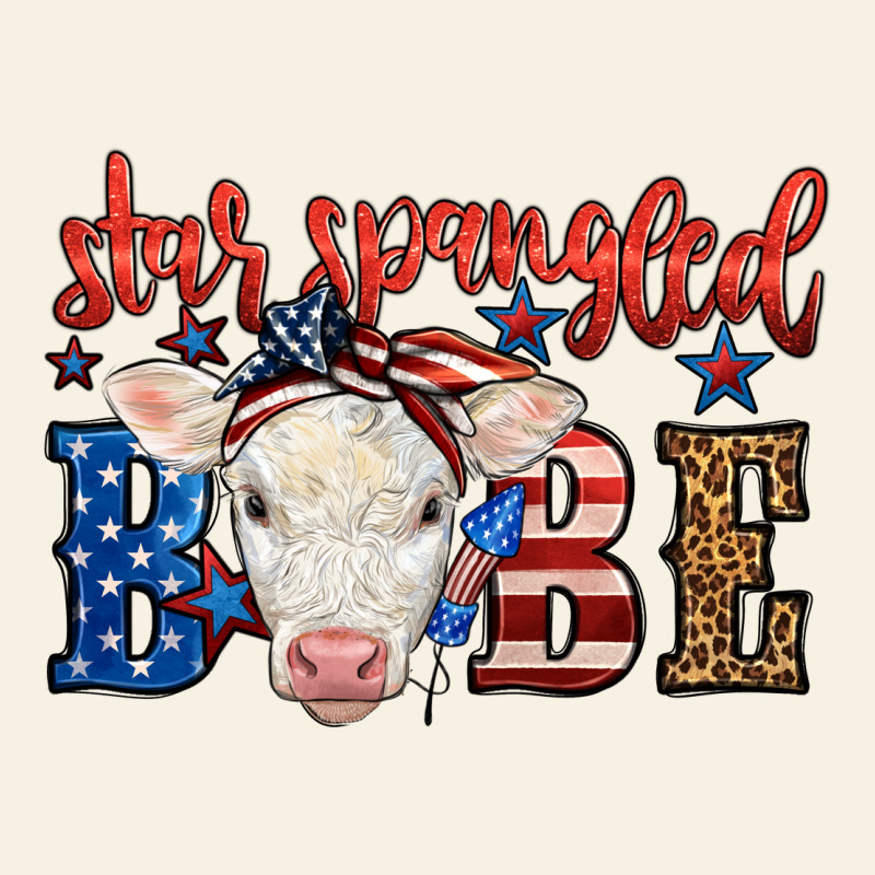 Western Star Spangled Baby Cow Vintage Tee by LillyAllenDesigns | Teevron
