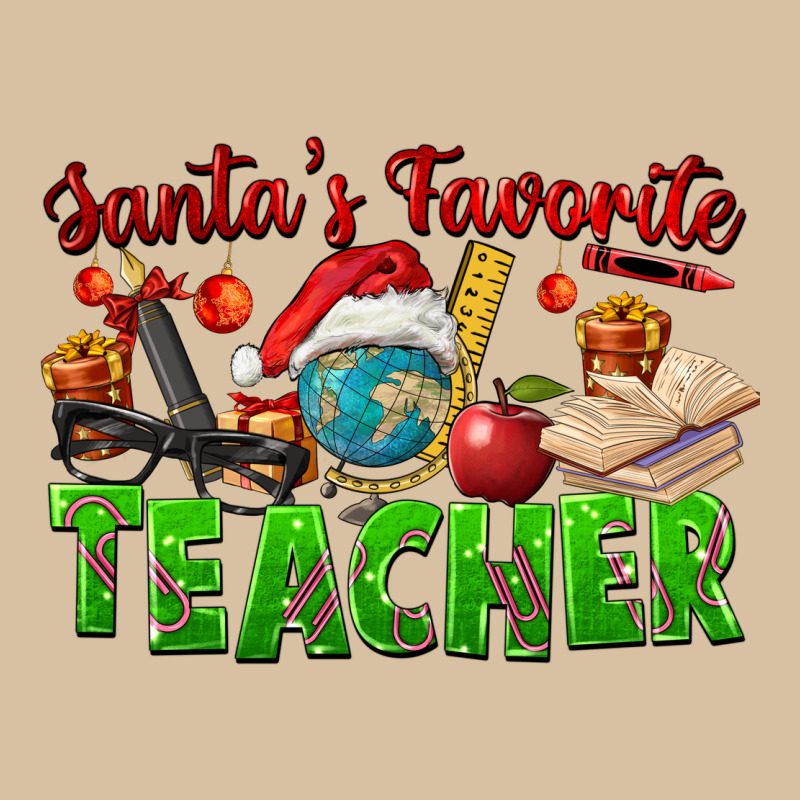 Santa's Favorite Teacher Heavyweight Hoodie by FaDigitalArtStudio | Teevron