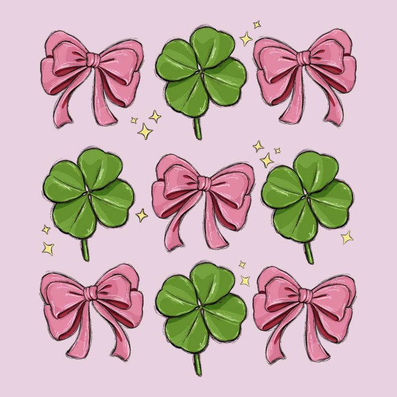 Coquette Bow Clover St. Patrick's Day Ladies Tee by MaliasSmallBusiness | Teevron