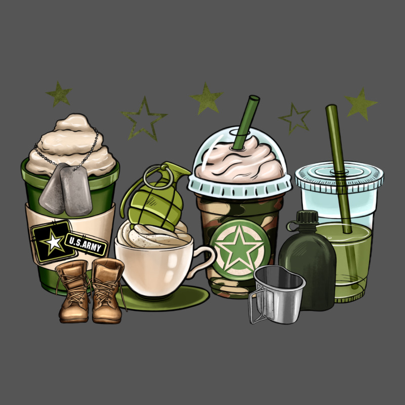 Us Army Coffee Cups Zipper Hoodie by OliviaCreatesArt | Teevron