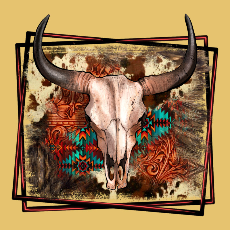Western Bull Skull Premium Sweatshirt by FaDigitalArtStudio | Teevron