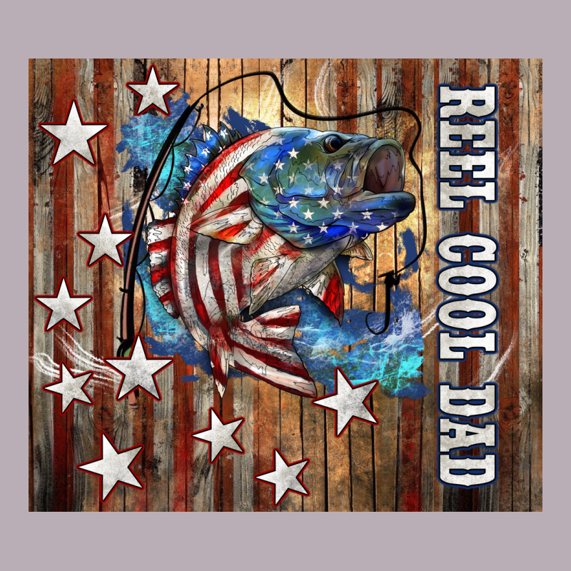 Western Reel Cool Dad American Flag Bass Vintage Tee by LillyAllenDesigns | Teevron