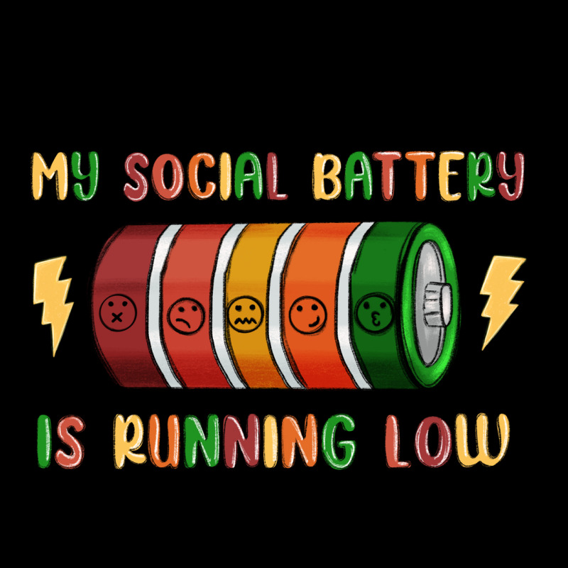 Social Battery Heavy Core Tee by MaliasSmallBusiness | Teevron