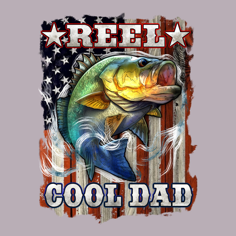 Reel Cool Dad Bass 4th Of July Vintage Tee by LillyAllenDesigns | Teevron
