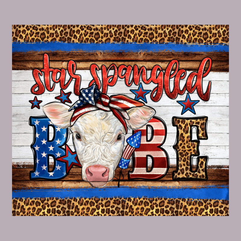 4th Of July Western Star Spangled Baby Cow Vintage Tee by LillyAllenDesigns | Teevron