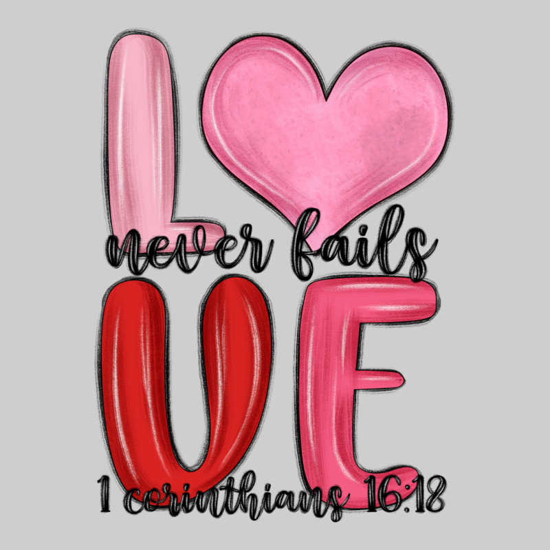 Love Never Fails Valentine S Day Premium Tee by MaliasSmallBusiness | Teevron