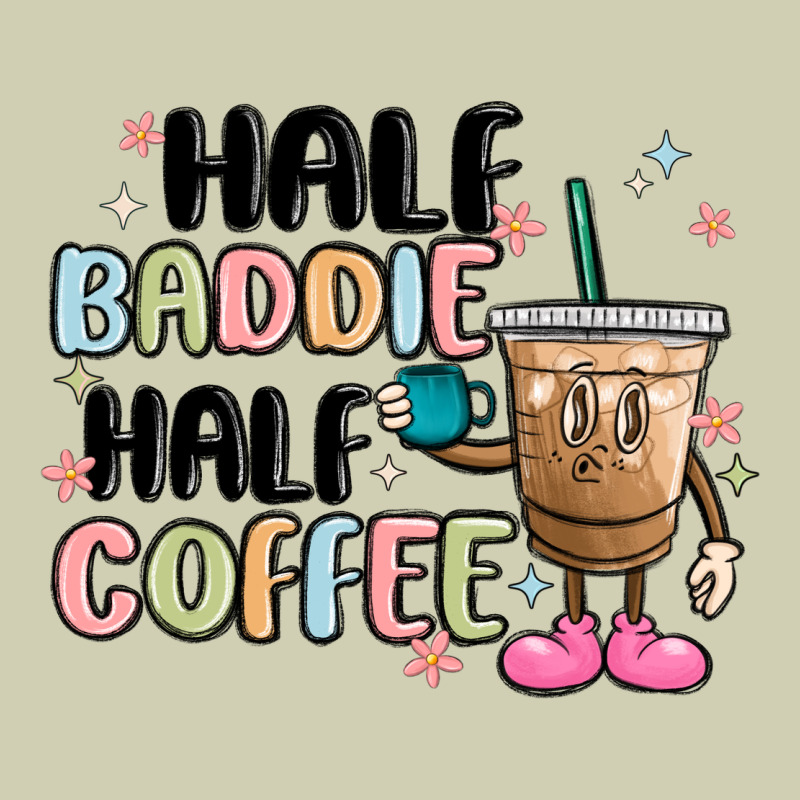 Half Baddie Half Coffee Heavy Core Tee by MaliasSmallBusiness | Teevron
