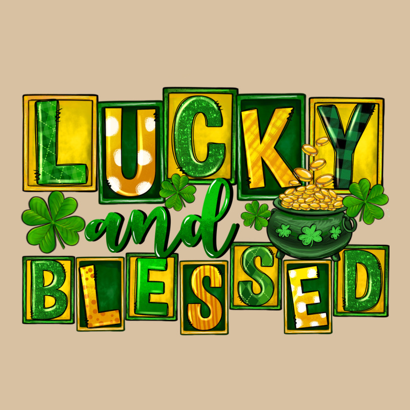 St Patricks Day Lucky And Blessed Heavyweight Hoodie by FaDigitalArtStudio | Teevron