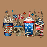 4th Of July Skeleton Coffee Cups Long Sleeve Tee | Teevron