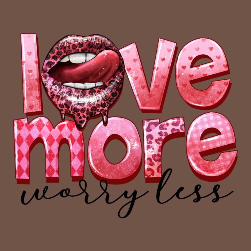 Love More Worry Less Premium Sweatshirt by FaDigitalArtStudio | Teevron