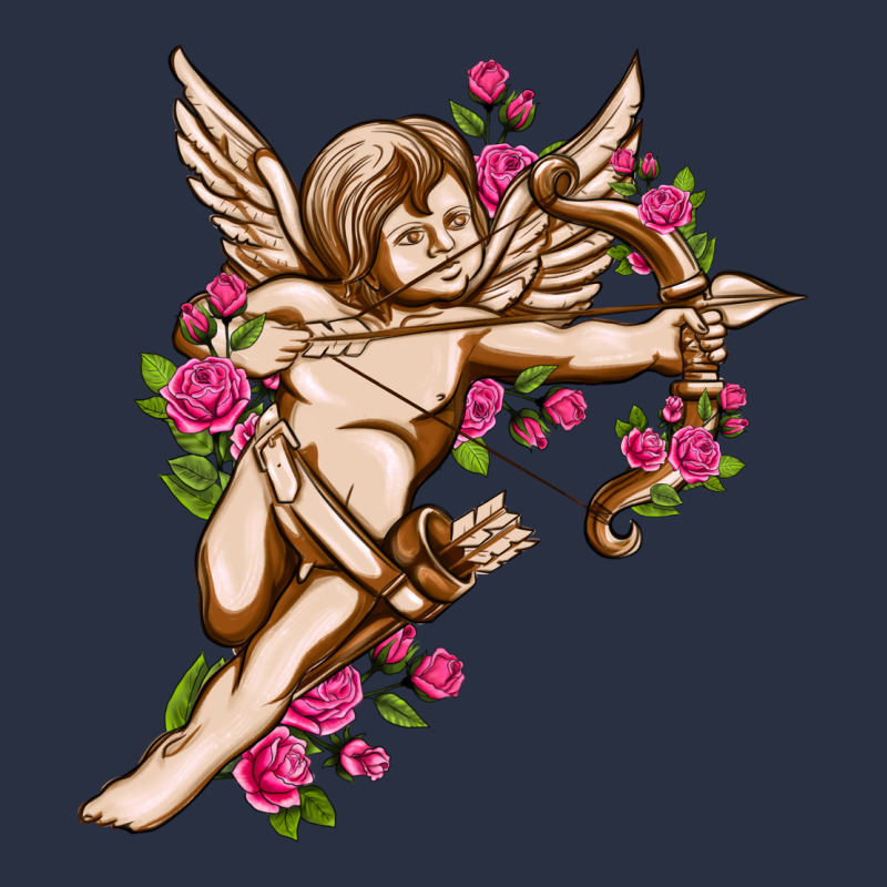 Cupid With Rose Valentine's Day Heavyweight Sweatshirt by HowdyJamesFarm | Teevron