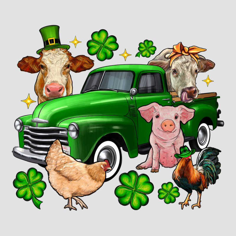 St. Patrick's Farm Animal Truck Premium Hoodie by OliviaCreatesArt | Teevron