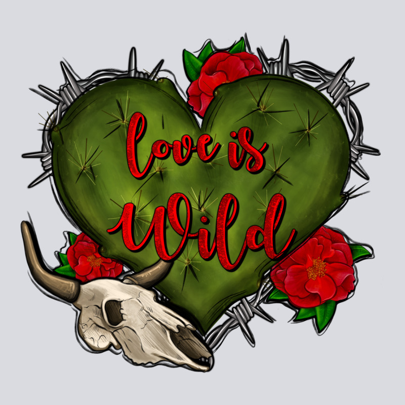 Love Is Wild With Bullskull Olivia Zipper Hoodie by OliviaCreatesArt | Teevron