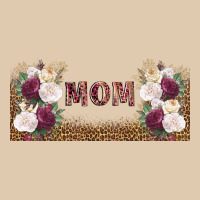 Mom Burgundy Flowers With Leopard Heavyweight Sweatshirt | Teevron