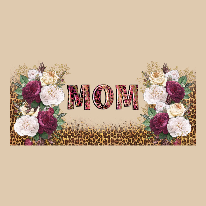 Mom Burgundy Flowers With Leopard Heavyweight Sweatshirt by TumblerDesignByShophia | Teevron
