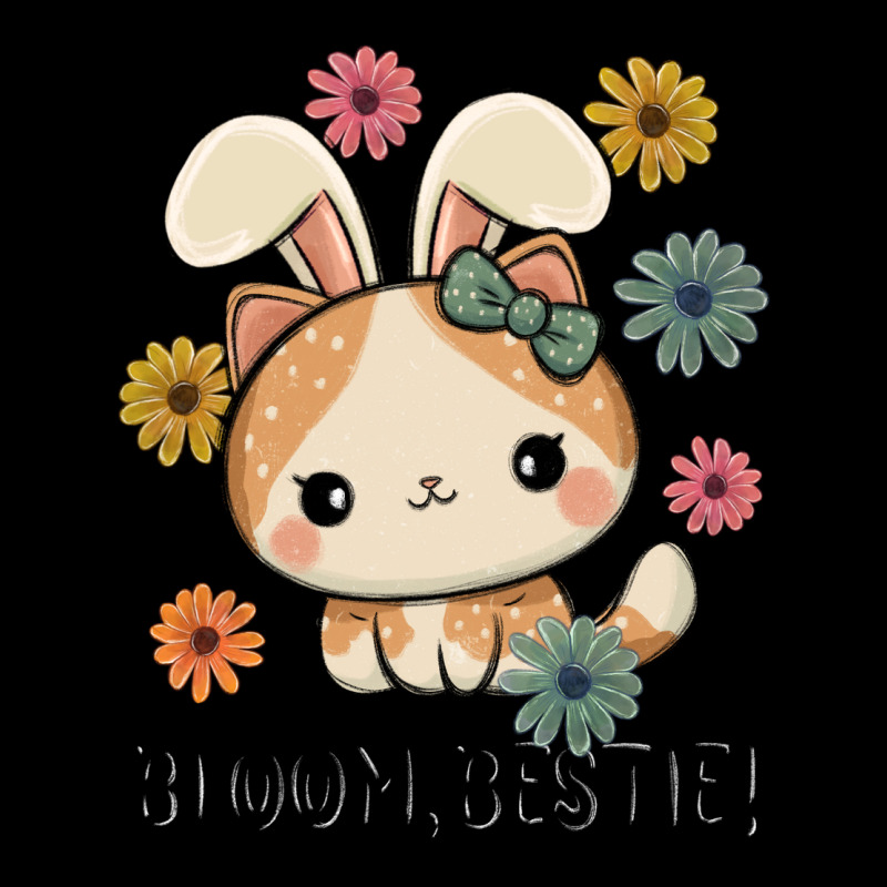 Bloom Bestie Cat Heavy Core Tee by MaliasSmallBusiness | Teevron
