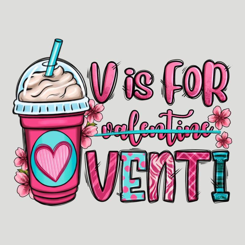 V Is For Valentine Venti Coffee Cup Zipper Hoodie by OliviaCreatesArt | Teevron