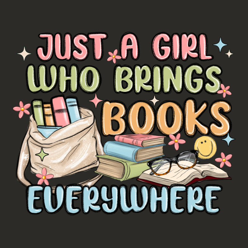 Just A Girl Who Brings Books Everywhere Heavy Core Tee by MaliasSmallBusiness | Teevron