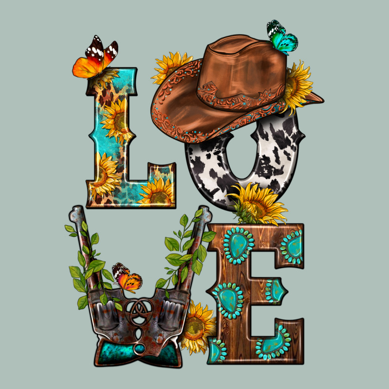 Western Love With Gun Heavyweight Hoodie by BundleAndBundleShop | Teevron