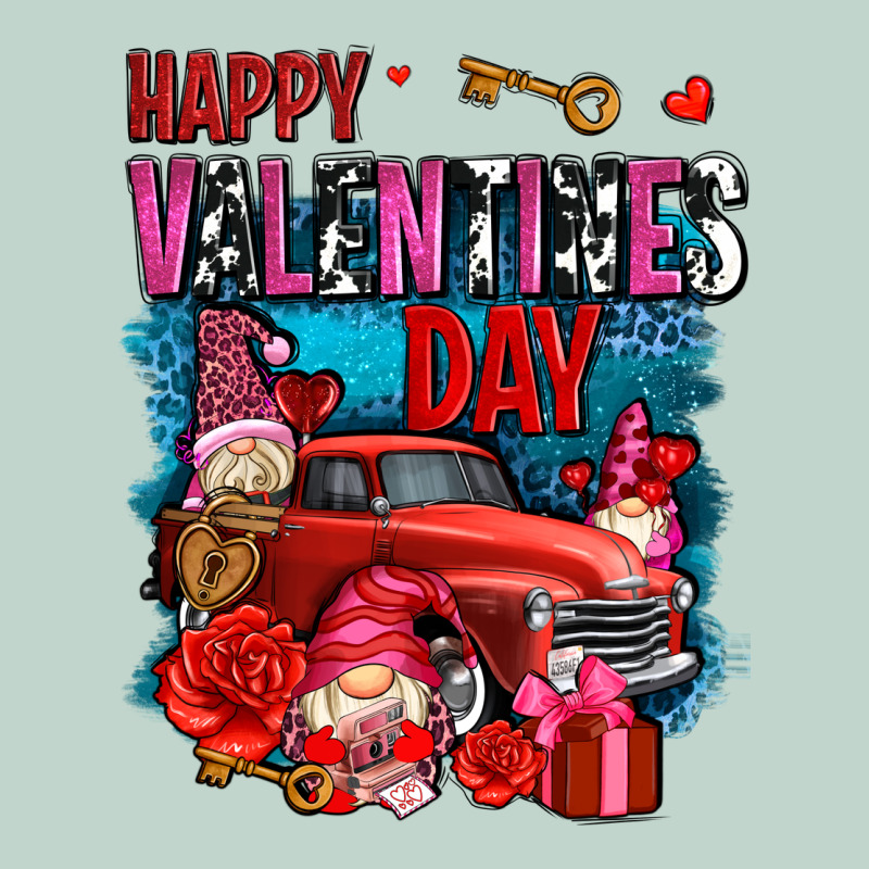 Happy Valentines Day With Gnomes And Truck Olivia Zipper Hoodie by OliviaCreatesArt | Teevron