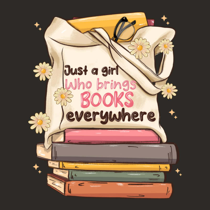 Just A Girl Who Brings Books Everywhere Heavy Core Tee by MaliasSmallBusiness | Teevron