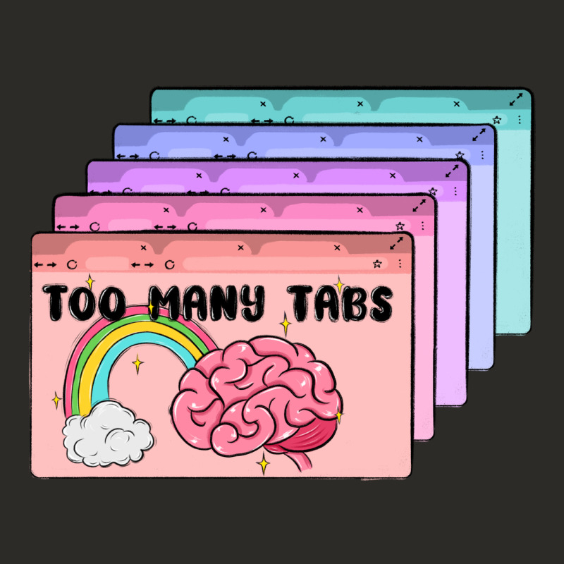 Too Many Tabs Heavy Core Tee by MaliasSmallBusiness | Teevron