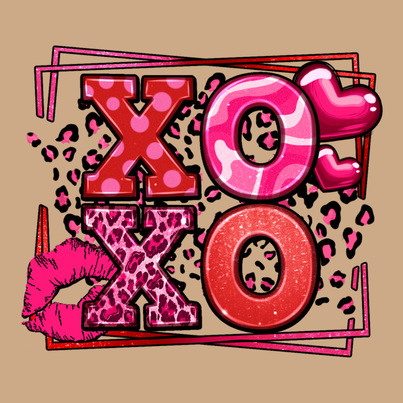 Xoxo Valentine's Day Leopard Frame Vintage Hoodie by LillyAllenDesigns | Teevron