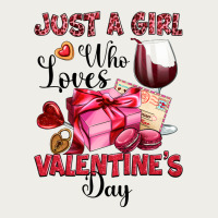 Just A Girl Who Loves Valentine's Day Zipper Hoodie | Teevron