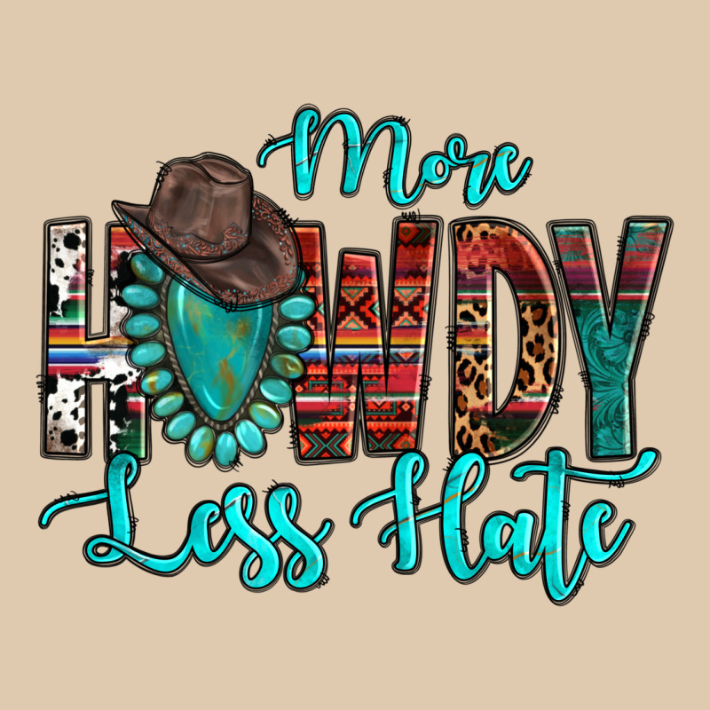 Western More Howdy Less Hate Cowboy Hat Gemstone Heavyweight Sweatshirt by HowdyJamesFarm | Teevron
