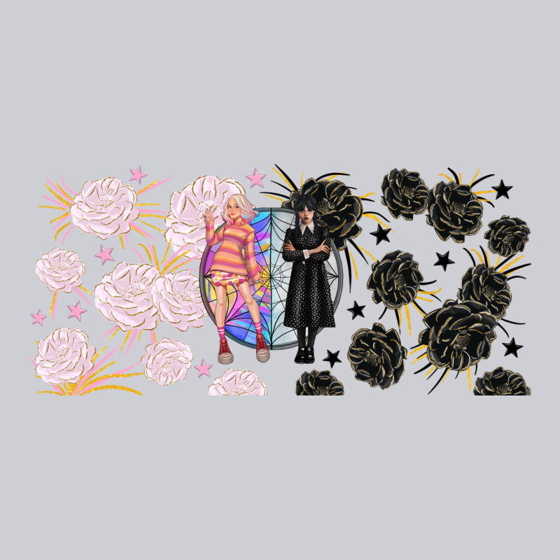 Gothic Girl And Colorful Girl Best Friends With Heavyweight Sweatshirt by TumblerDesignByShophia | Teevron