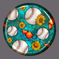Baseball With Sunflower Round Earrings Premium Sweatshirt | Teevron