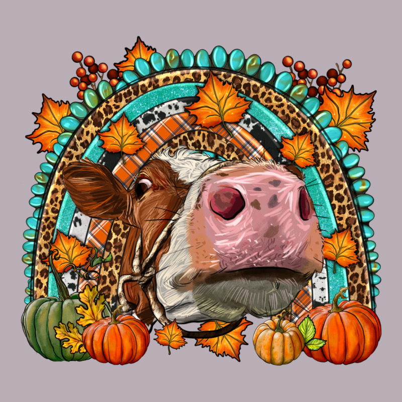 Fall Cow Rainbow Vintage Tee by LillyAllenDesigns | Teevron