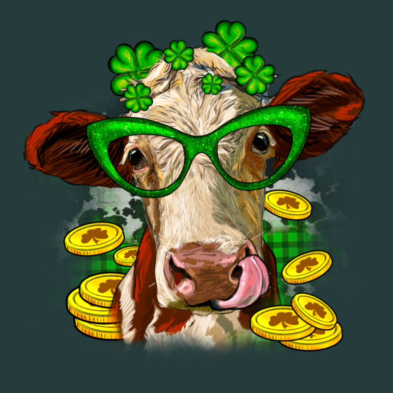 St. Patrick's Day Cow Premium Hoodie by OliviaCreatesArt | Teevron