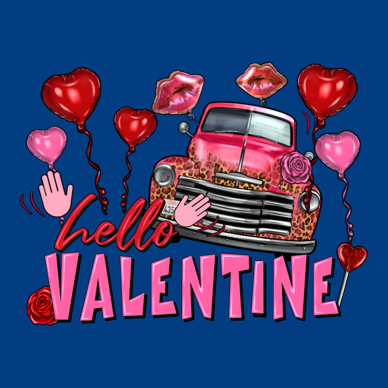 Hello Valentine Valentine's Day Truck Premium Sweatshirt by FaDigitalArtStudio | Teevron