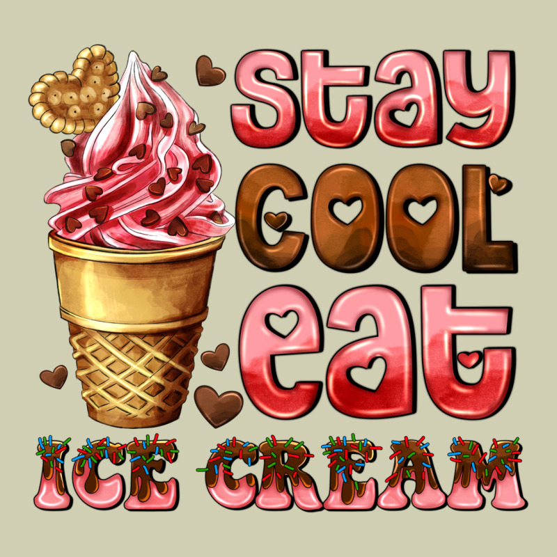 Stay Cool Eat Ice Cream Heavy Core Tee by AdoDesignShop | Teevron