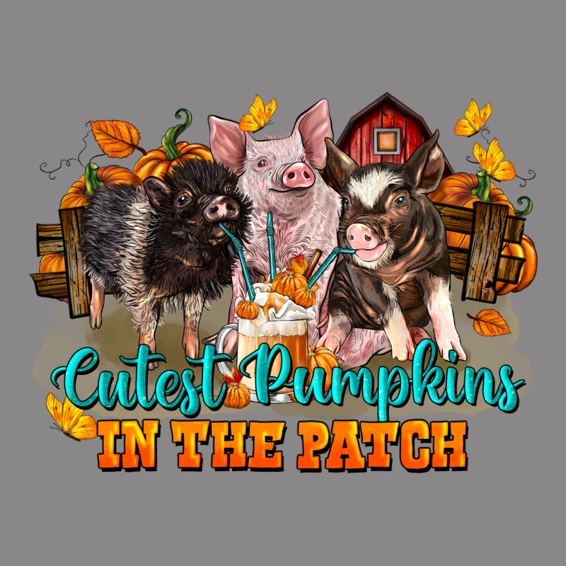 Fall Cutest Pumpkin In The Patch Pig Vintage Tee by LillyAllenDesigns | Teevron