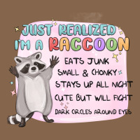 Just Realized Im A Raccoon Premium Tee | Teevron