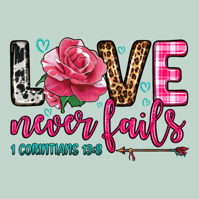 Love Never Fails Zipper Hoodie by OliviaCreatesArt | Teevron