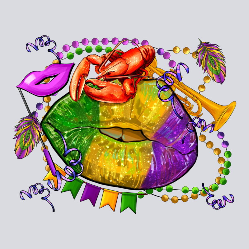 Mardi Gras Lips Olivia Zipper Hoodie by OliviaCreatesArt | Teevron