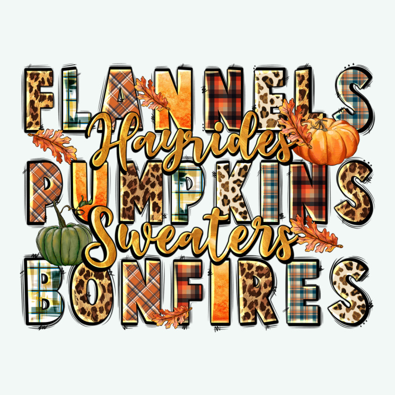 Flannels Hayrides Pumpkins  Bonfires Premium Hoodie by FaDigitalArtStudio | Teevron