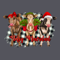 Feliz Navidad Heifers Front View Vintage Hoodie | Teevron
