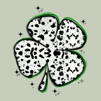 Four Leaf Clover Dalmatian Print Grunge Ladies Tee | Teevron