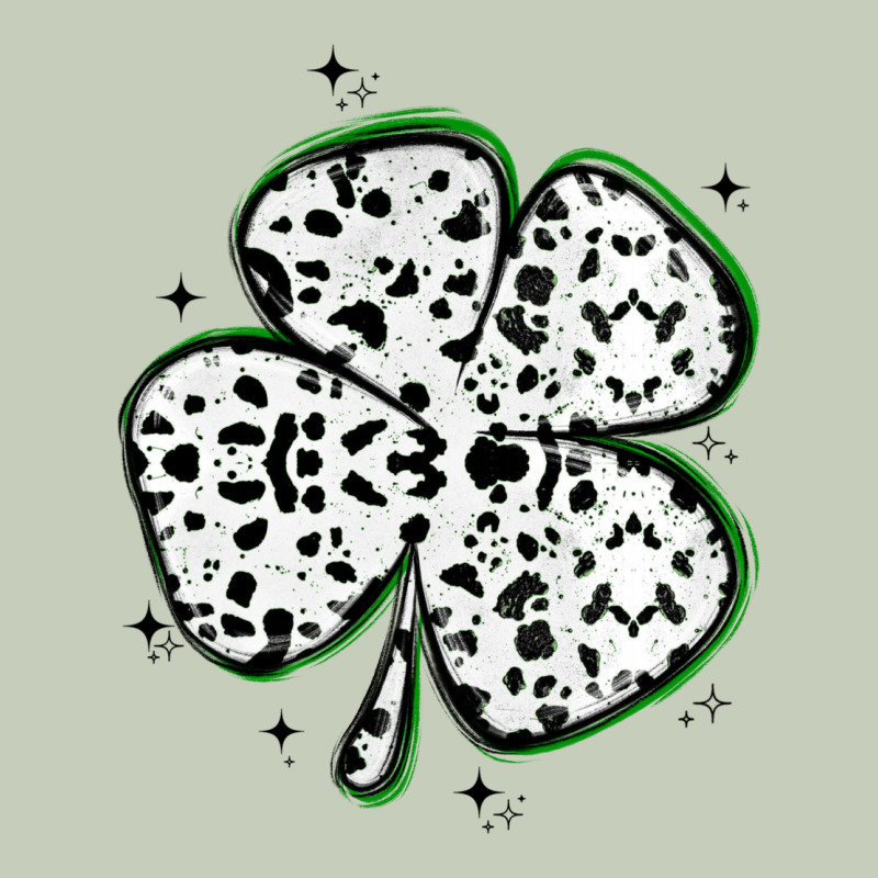 Four Leaf Clover Dalmatian Print Grunge Ladies Tee by MaliasSmallBusiness | Teevron